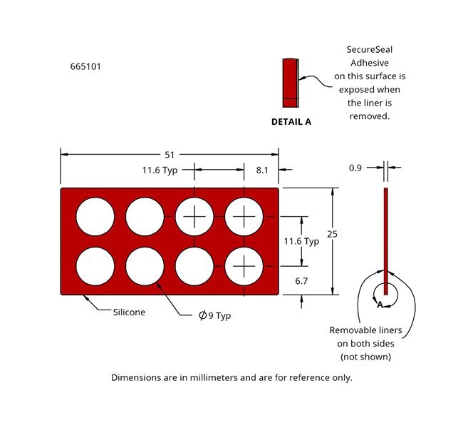 Thermo Scientific™ Tapis en silicone CLR MicroMat™ pour plaques à puits