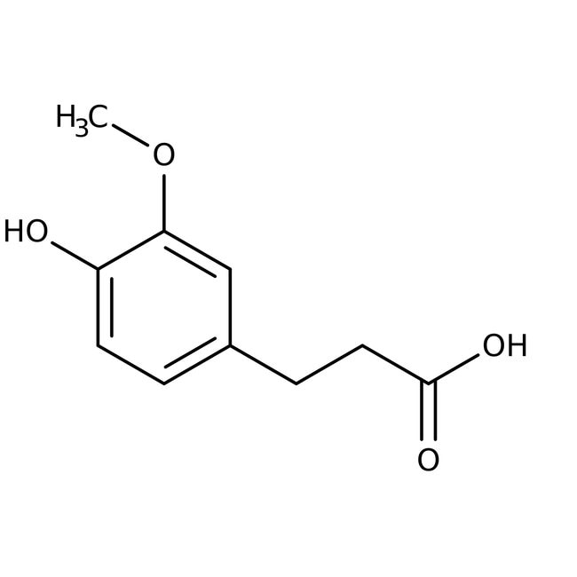 3-(4-Hydroxy-3-methoxyphenyl)propionic acid, 97%, Thermo Scientific Chemicals