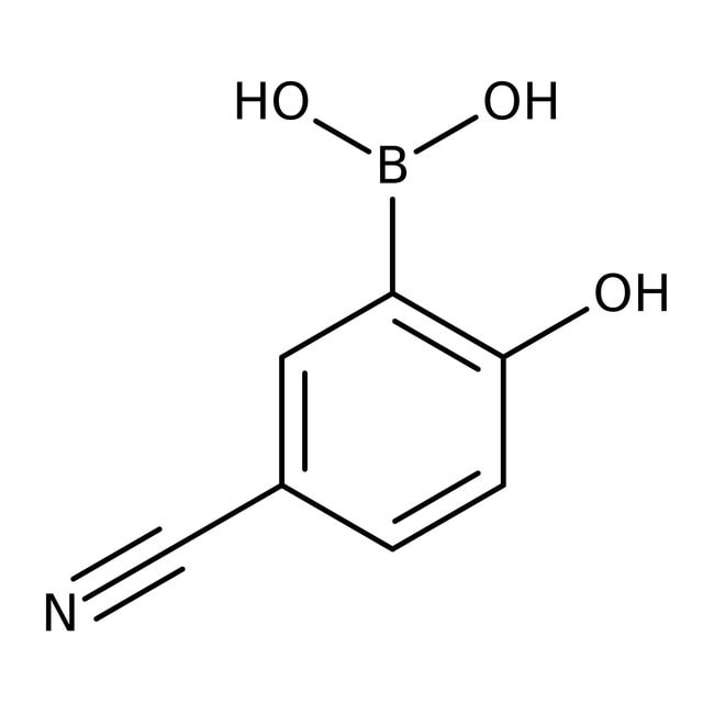 5-Cyano-2-Hydroxybenzolboronsäure, 96 %, Thermo Scientific Chemicals