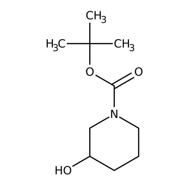 (R)-1-BOC-3-hydroxypiperidine, 97%, Thermo Scientific Chemicals