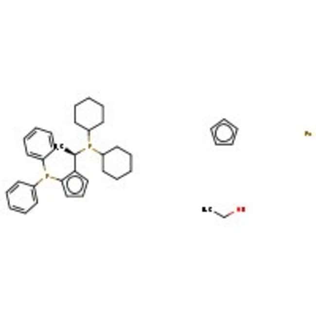 (R)-(-)-1-[(S)-2-(Diphenylphosphino)ferrocenyl]ethyldicyclohexylphosphine, 97+%, Thermo Scientific Chemicals