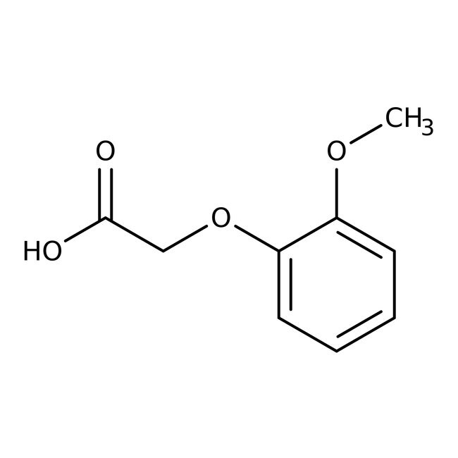2-Methoxyphenoxyacetic acid, 98+%, Thermo Scientific Chemicals