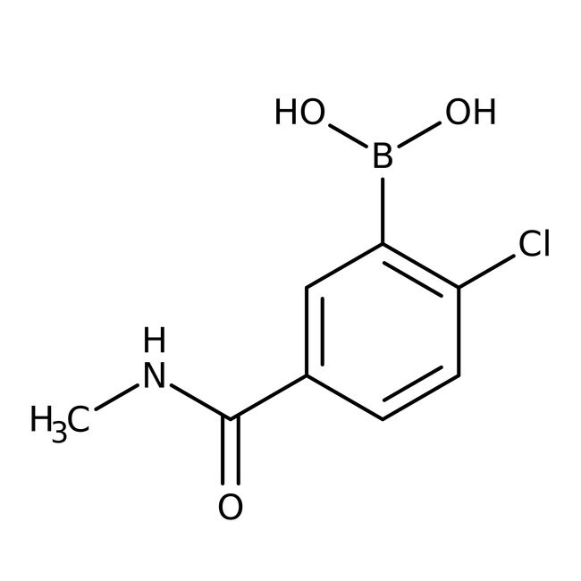 Ácido 2-cloro-5-(metilcarbamoil)bencenoborónico, 97 %, Thermo Scientific Chemicals