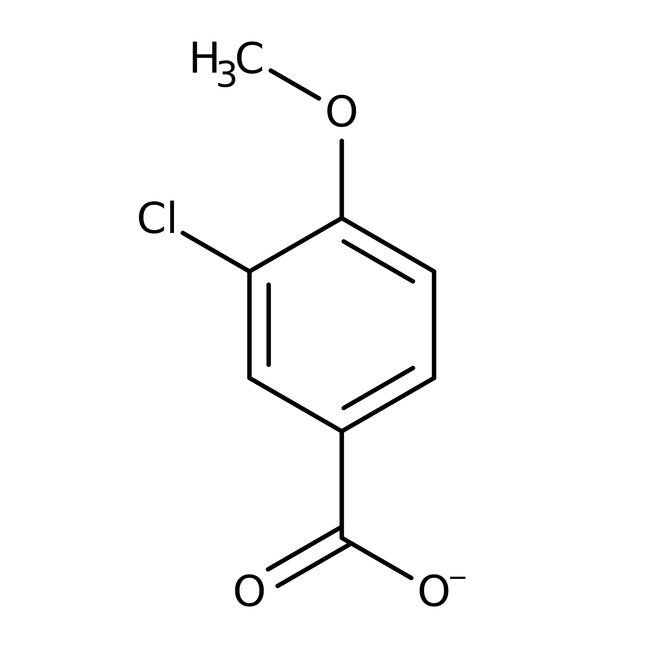 Ácido 3-cloro-4-metoxibenzoico, + 98 %, Thermo Scientific Chemicals