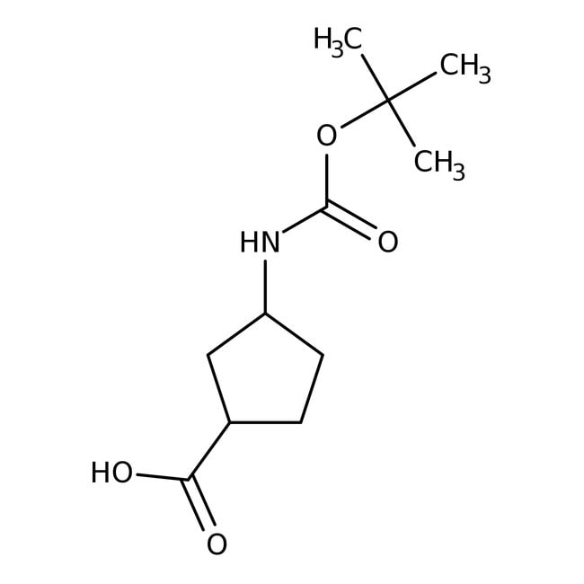 (1R,3R)-N-BOC-1-Aminocyclopentane-3-carboxylic acid, 95%, 98% ee, Thermo Scientific Chemicals