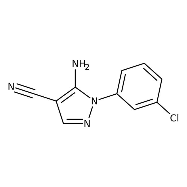 5-Amino-1-(3-chlorophenyl)-1H-pyrazole-4-carbonitrile, 97%, Thermo Scientific Chemicals
