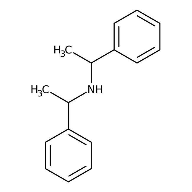 (-)-Bis[(S)-1-phenylethyl]amine, ChiPros&trade;, 99%, ee 98+%, Thermo Scientific Chemicals