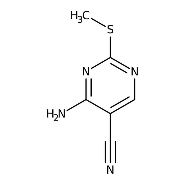 4-Amino-2-(methylthio)pyrimidine-5-carbonitrile, 97%, Thermo Scientific Chemicals