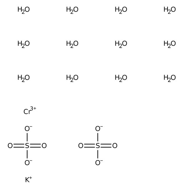 Sulfato potásico de cromo(III) dodecahidrato, ACS, 98,0-102,0 %, Thermo Scientific Chemicals