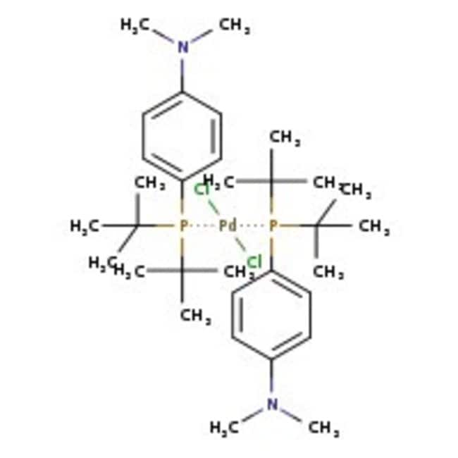 Diclorobis[di-terc-butil(4-dimetilaminofenil)fosfina]paladio(II), cristalino amarillo, Thermo Scientific&trade;