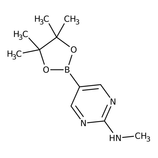 Éster de pinacol de ácido 2-(metilamino)pirimidina-5-borónico, 96 %, Thermo Scientific Chemicals