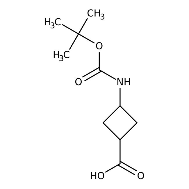 trans-3-(Boc-amino)cyclobutanecarboxylic acid, 97%, Thermo Scientific Chemicals