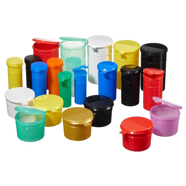 Capitol Vial Flip-Top Polypropylene Containers with Lock Seal