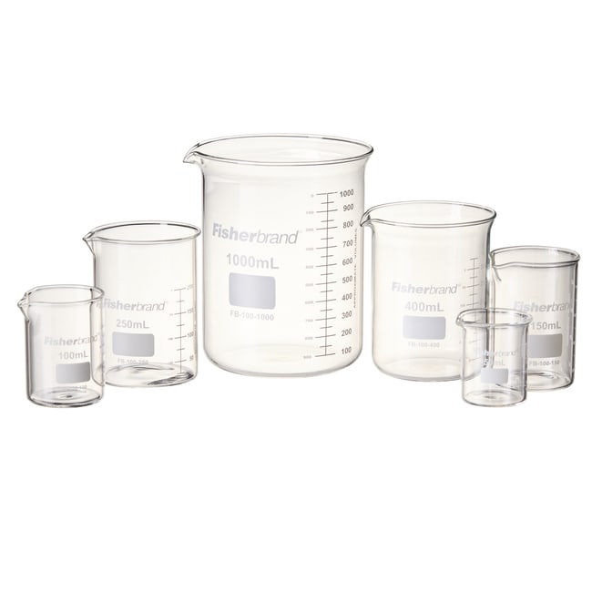 Reusable Glass Low-Form Griffin Beakers