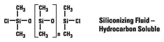 Líquido de siliconización soluble en hidrocarburo.