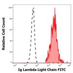 Human Lambda Light Chain Secondary Antibody in Flow Cytometry (Flow)