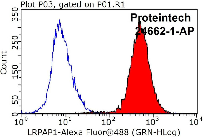 LRPAP1 Antibody in Flow Cytometry (Flow)