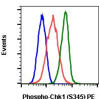 Phospho-Chk1 (Ser345) Antibody in Flow Cytometry (Flow)