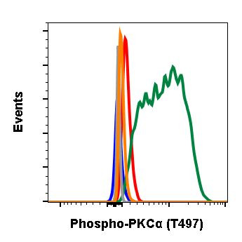 Phospho-PKC alpha (Thr497) Antibody in Flow Cytometry (Flow)