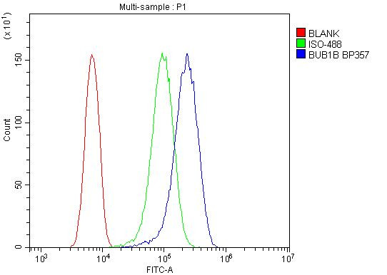 BUBR1 Antibody in Flow Cytometry (Flow)